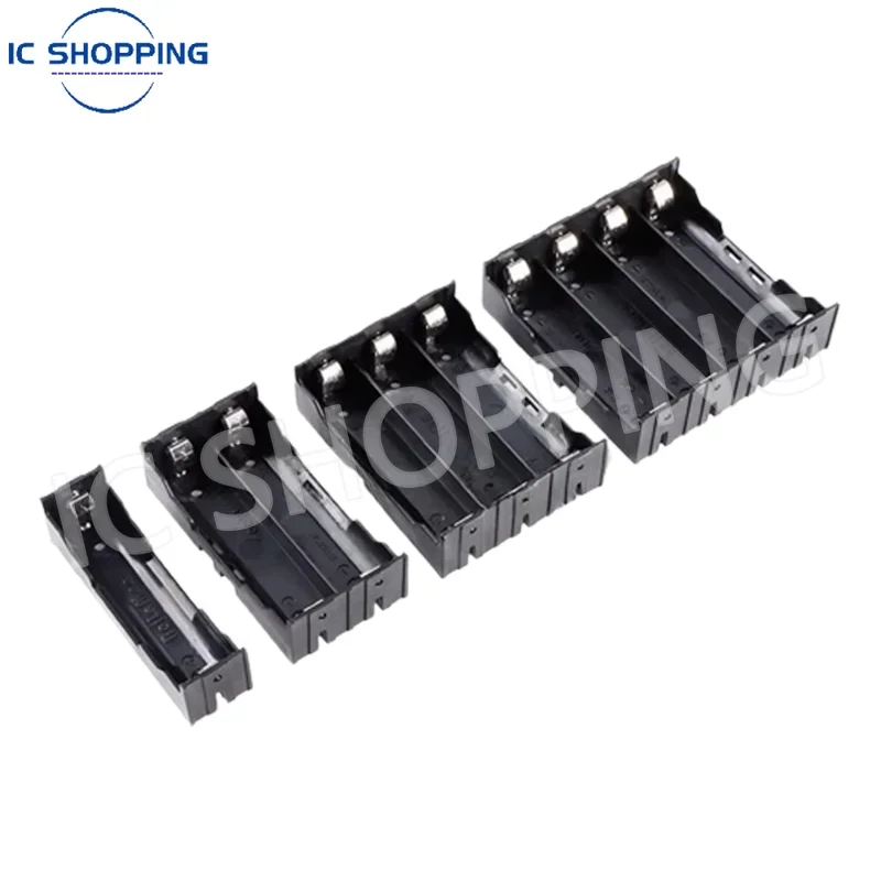 10PCS Plastic 18650 Rechargeable Battery Case Holder Storage Box For 18650 Battery 3.7V Pole Power Supply Batteries Clip Holder