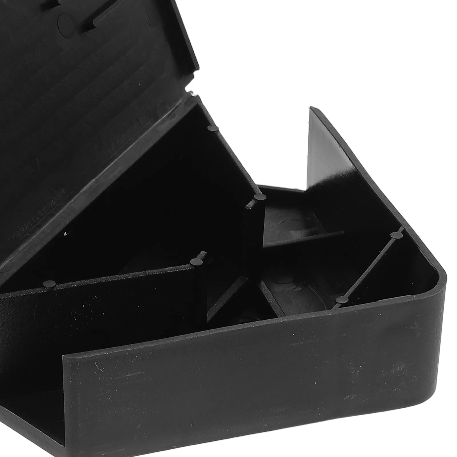 6Pcs Triangle Mouse Station with Metal Key Lock Reusable Plastic Baits Box Indoor Outdoor Use Optimized Structure for Small Mice