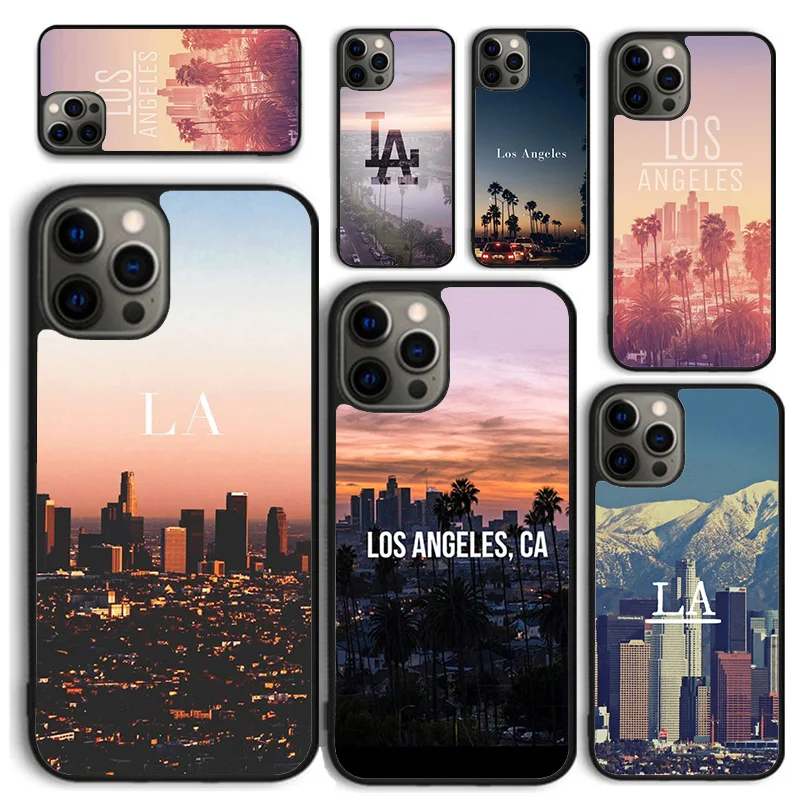 Los Angeles California Phone Case for iPhone 16 15 SE2020 6 7 8 Plus for Apple 13 11 12 14 Mini Pro Max Cover coque fundas