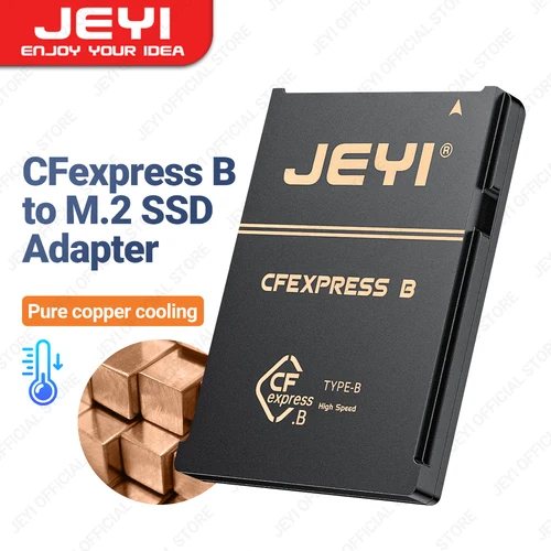 Imagen 1 del producto JEYI-Adaptador de cobre puro 2230 M.2 NVMe SSD a CFE tipo-b, tarjeta CFexpress de memoria de expansión para NIKON Z6/Z7/Z8/Z9/D6, CANON R3/R5C