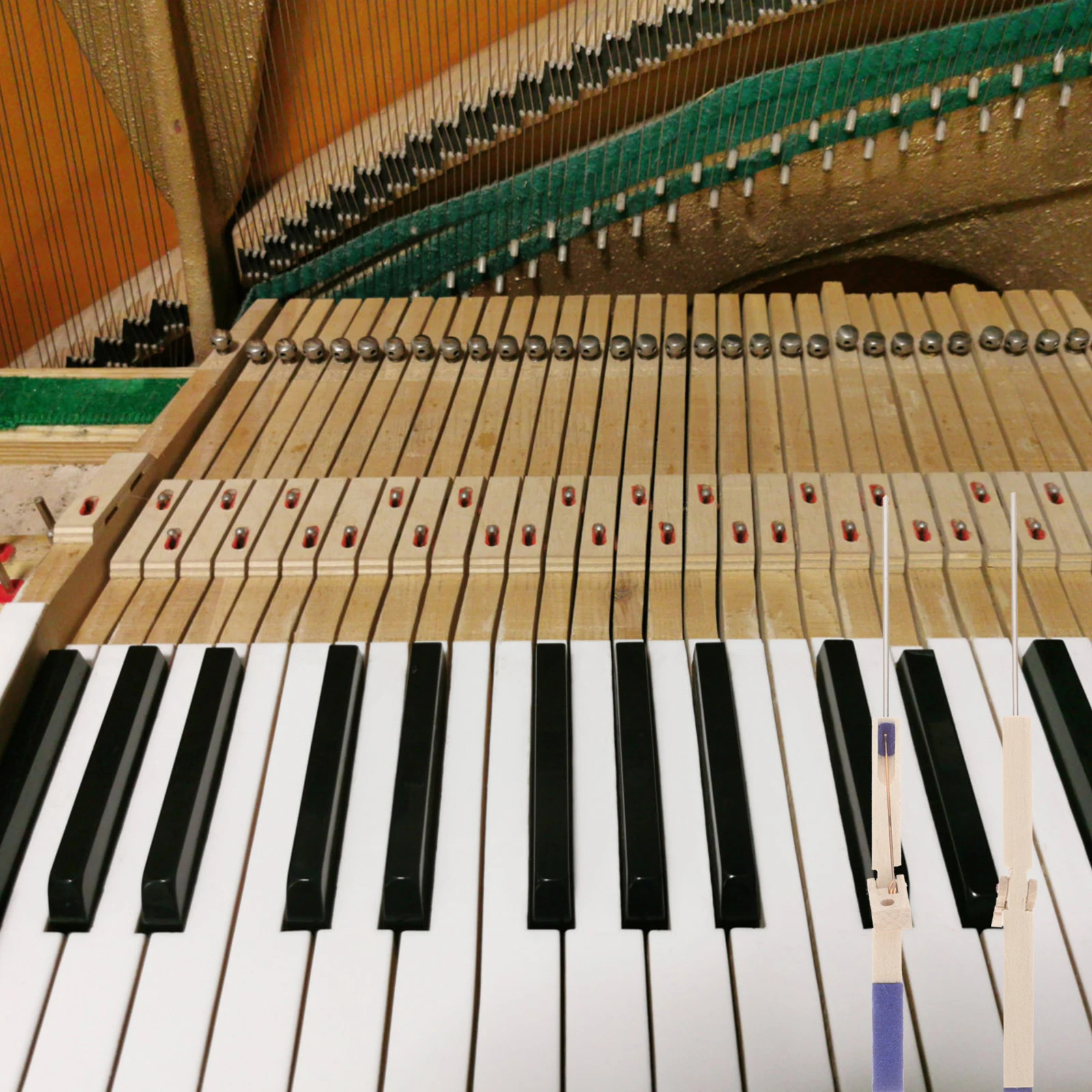 

It Can Move Piano Hammer Accessories Tag Mute Stick for Wood Tuning Spanner