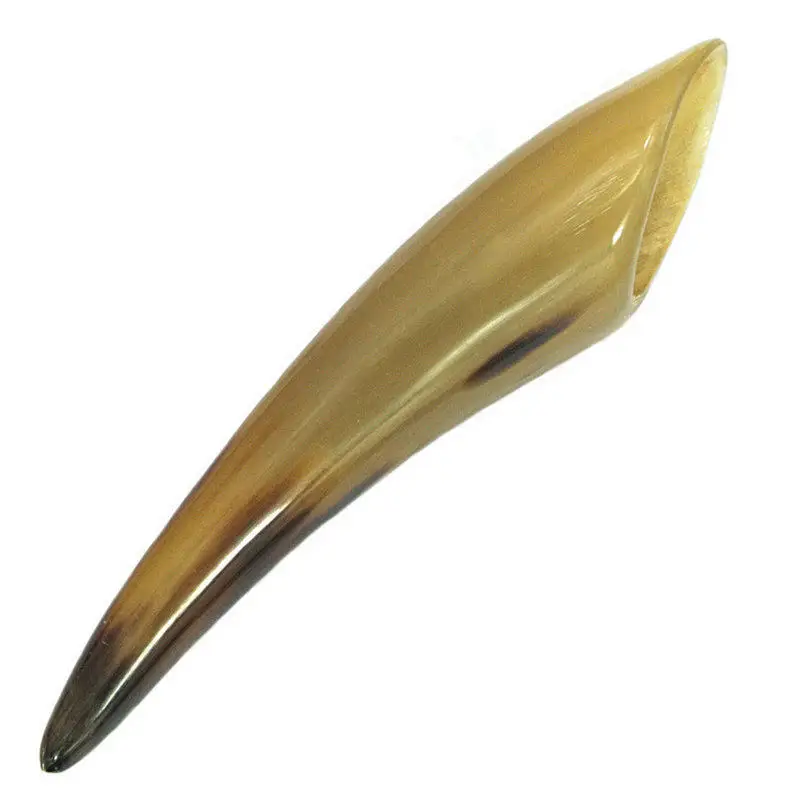 

16-18CM Natural Yak Horn Family Decor Handicraft from Tibet Traditional Chinese Medical Guasha Tools Tea Spoon