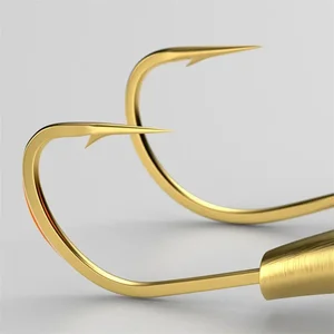 6 Büyük satış kancası, katı pirinç-no. 5