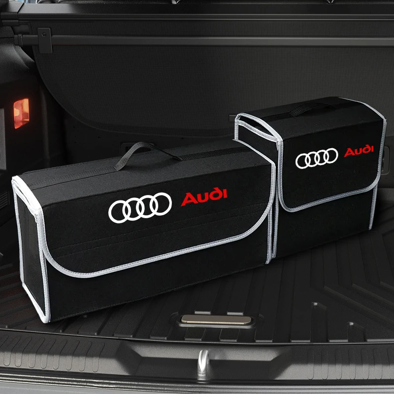 Car Trunk Storage Box Foldable Sundries Organizer Bag For AUDI A1 A3 A4 A5 A7 A8 Q3 Q5 Q7 S3 S4 S5 S6 S7 Accessories image 3