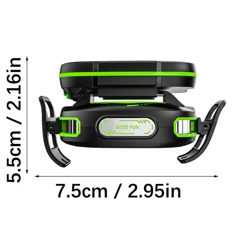 Semiconductor Radiator with LED Light 3 Gear Cooling Fan D2RC