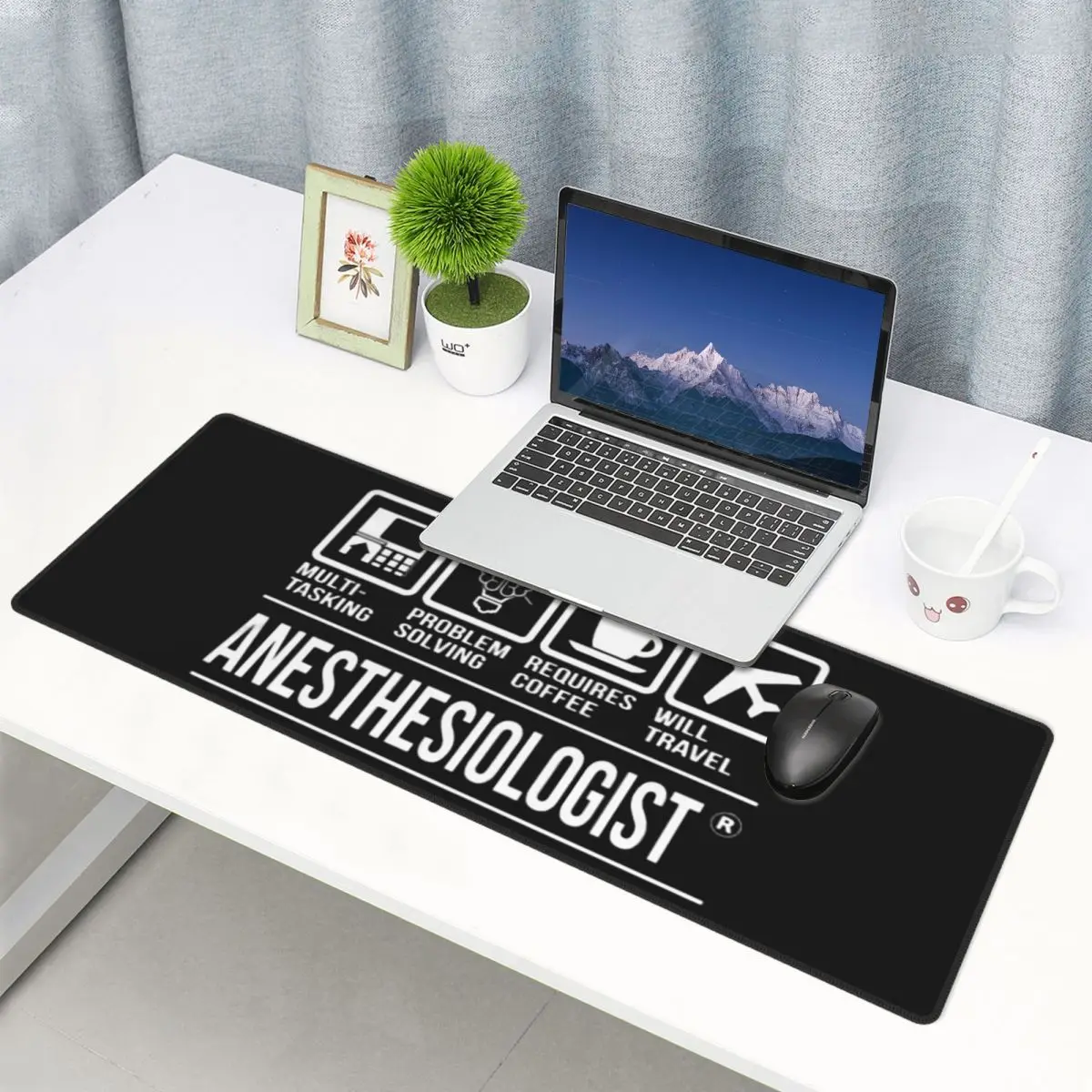 Large Mouse Pad Anesthesia Medication Labels Gamer PC Laptop Mats Keyboard Carpet Computer Gaming Office Accessories Desk Mat