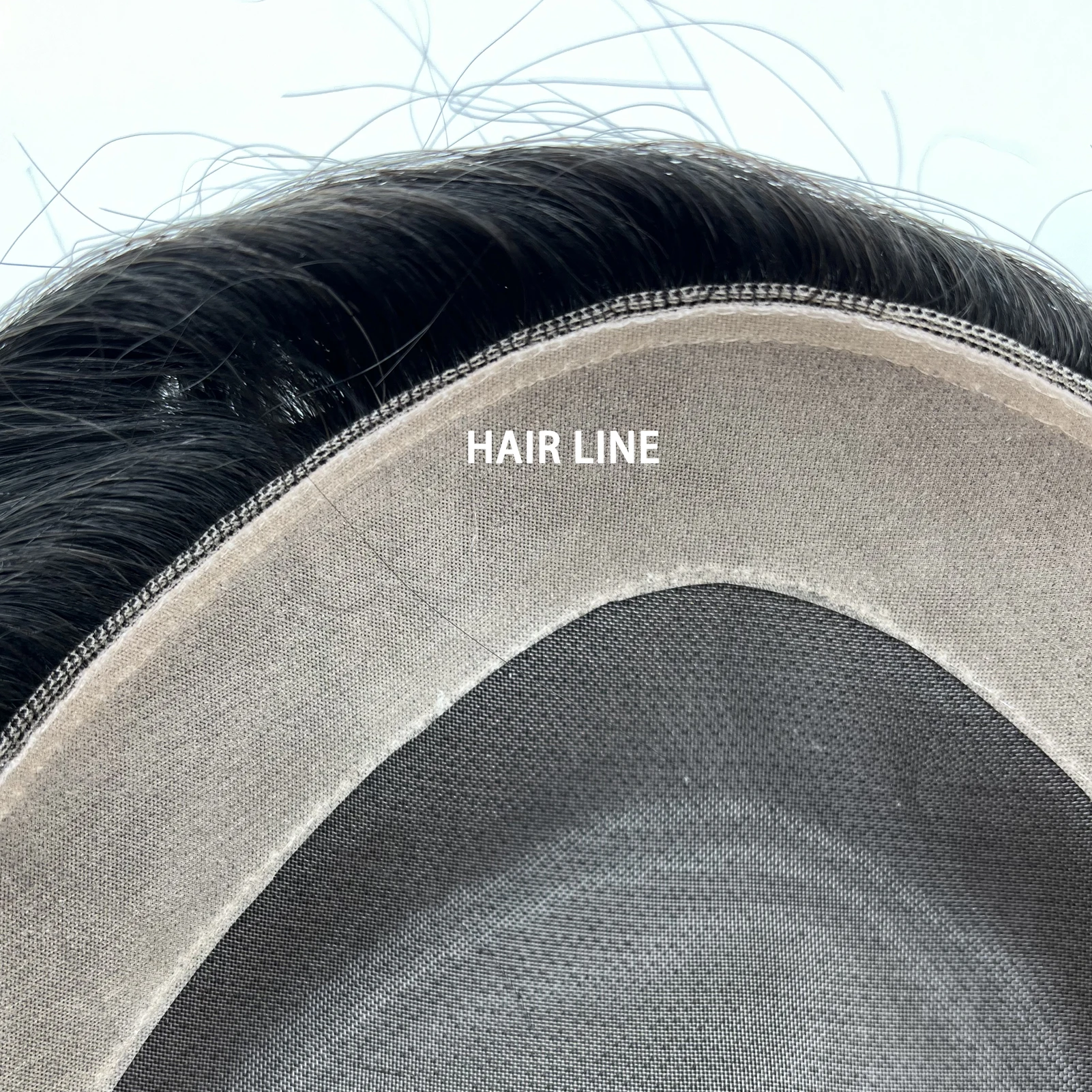 Fine Mono Men Toupee Hair Men's Capillary Prosthesis Men's Wigs Replacement System Hair Natural Black 100% Human Hair Units