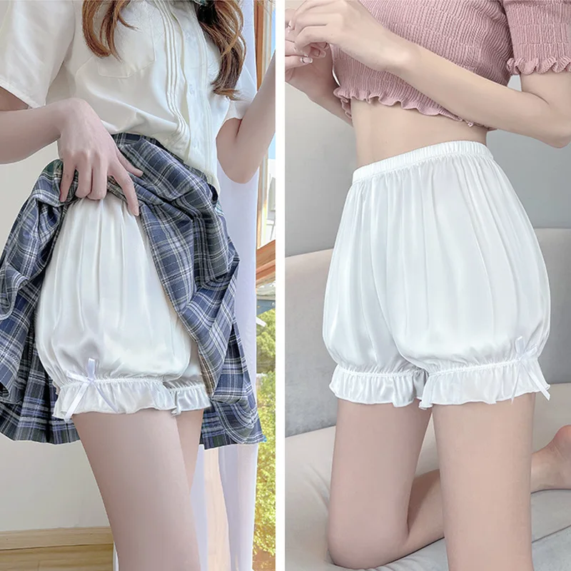 

Women's Summer Thin Se Pants Loose Pumpkin ape orts Underwear for Outdoor Wear White Loose Lantern Pants