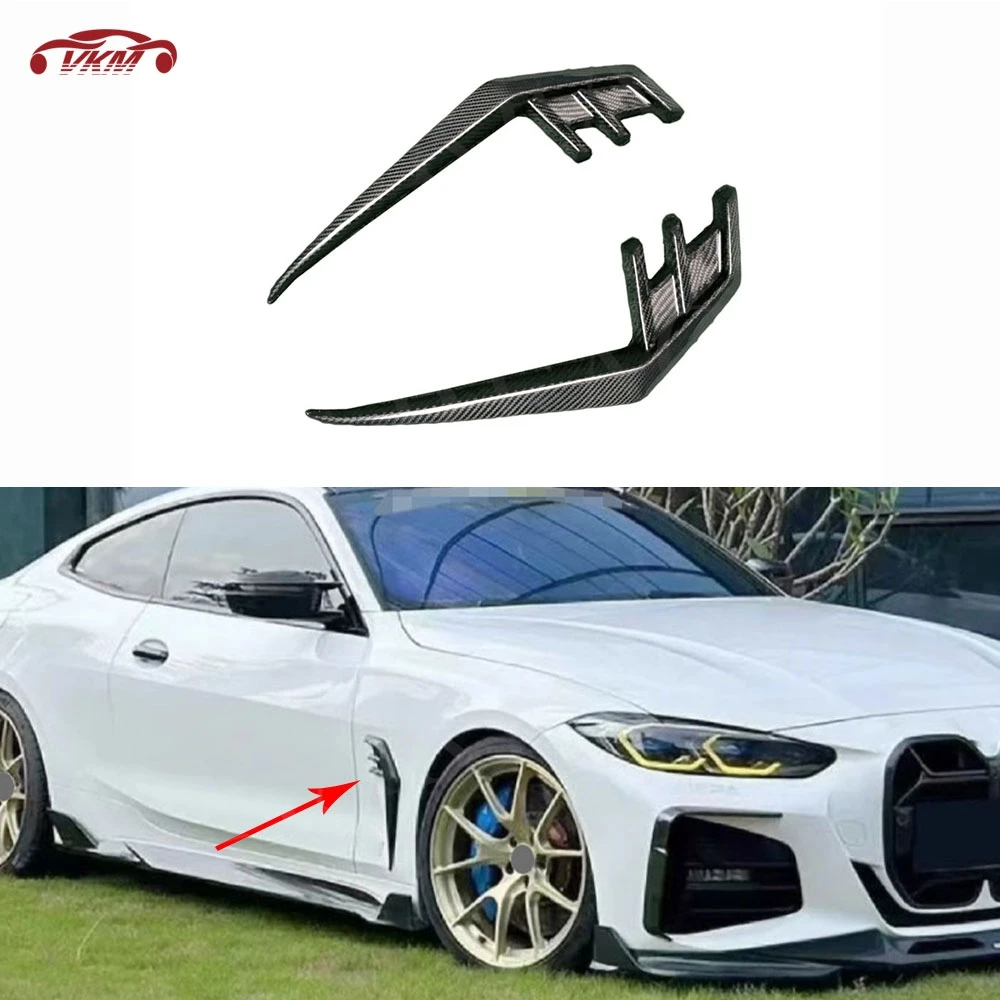 

Dry Carbon Fiber Car Body Kits Front Bumpers Fender Air Vent Trim Canards Spoiler Splitters For BMW 4 Series G22 G23 2021+ FRP