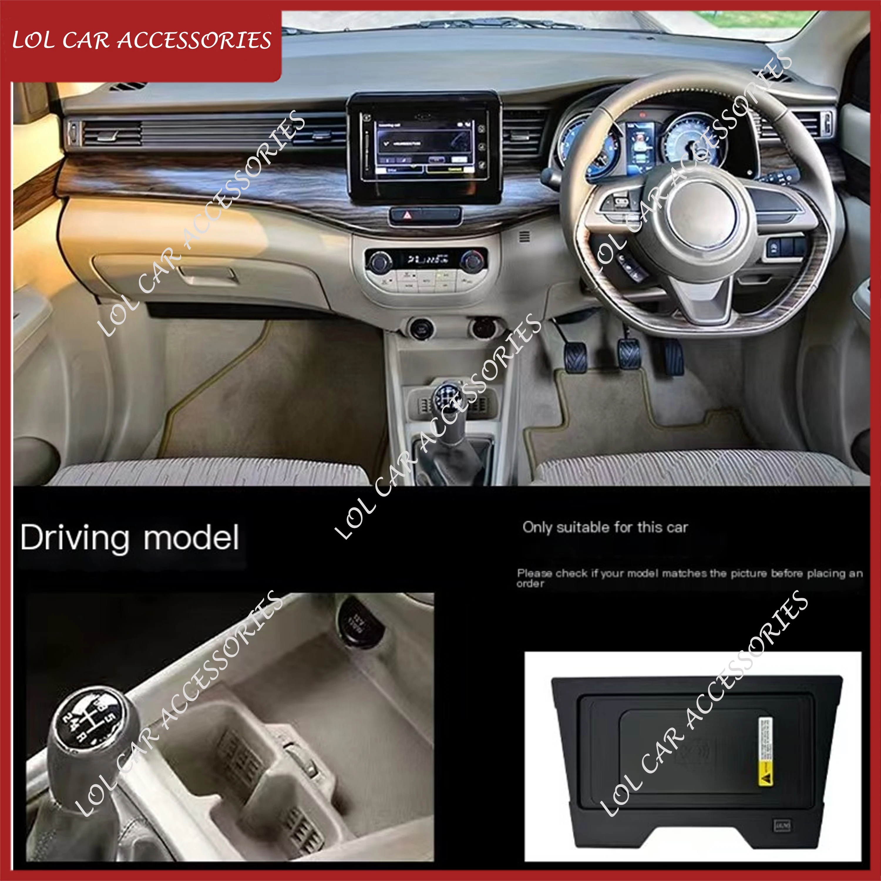For Suzuki XL6 2022 / Ertiga 2 (Vehicle-specific) 2018-2025 Fast Phone Charger 15W Car QI Wireless Charging Panel Plate Holder