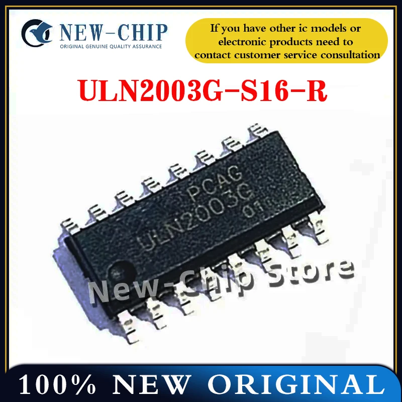 10 PCS-500 PÇS/LOTE ULN2003G-S16-R SOP16 Novo original ULN2003G