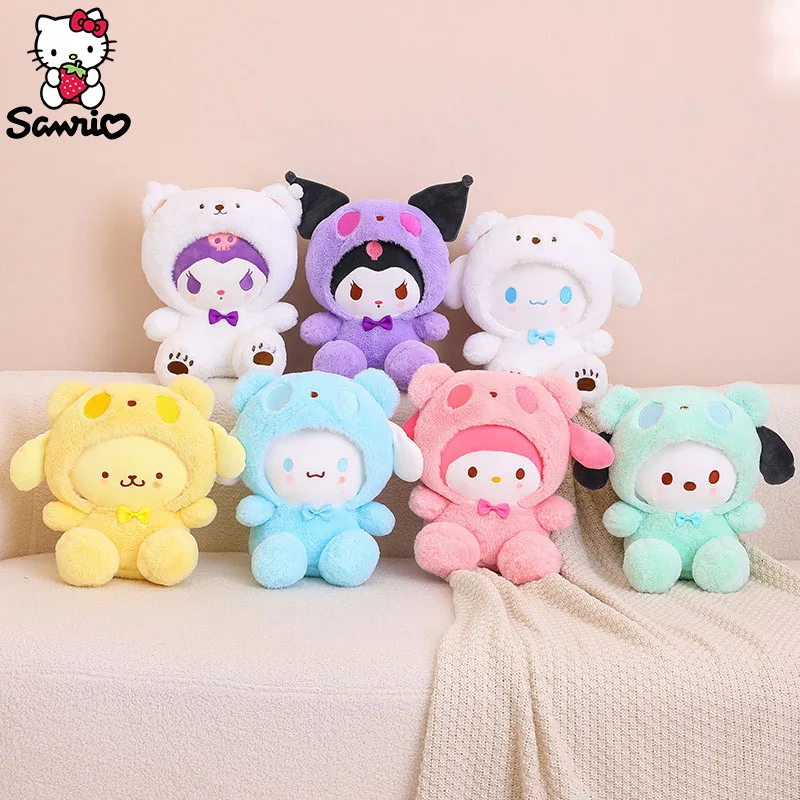 20Cm Sanrio Plush Toy Kuromi Plushie Cinnamoroll Doll My Melody Cushion Hello Kitty Home Pillow Pochacco Kid Christmas Gift Girl