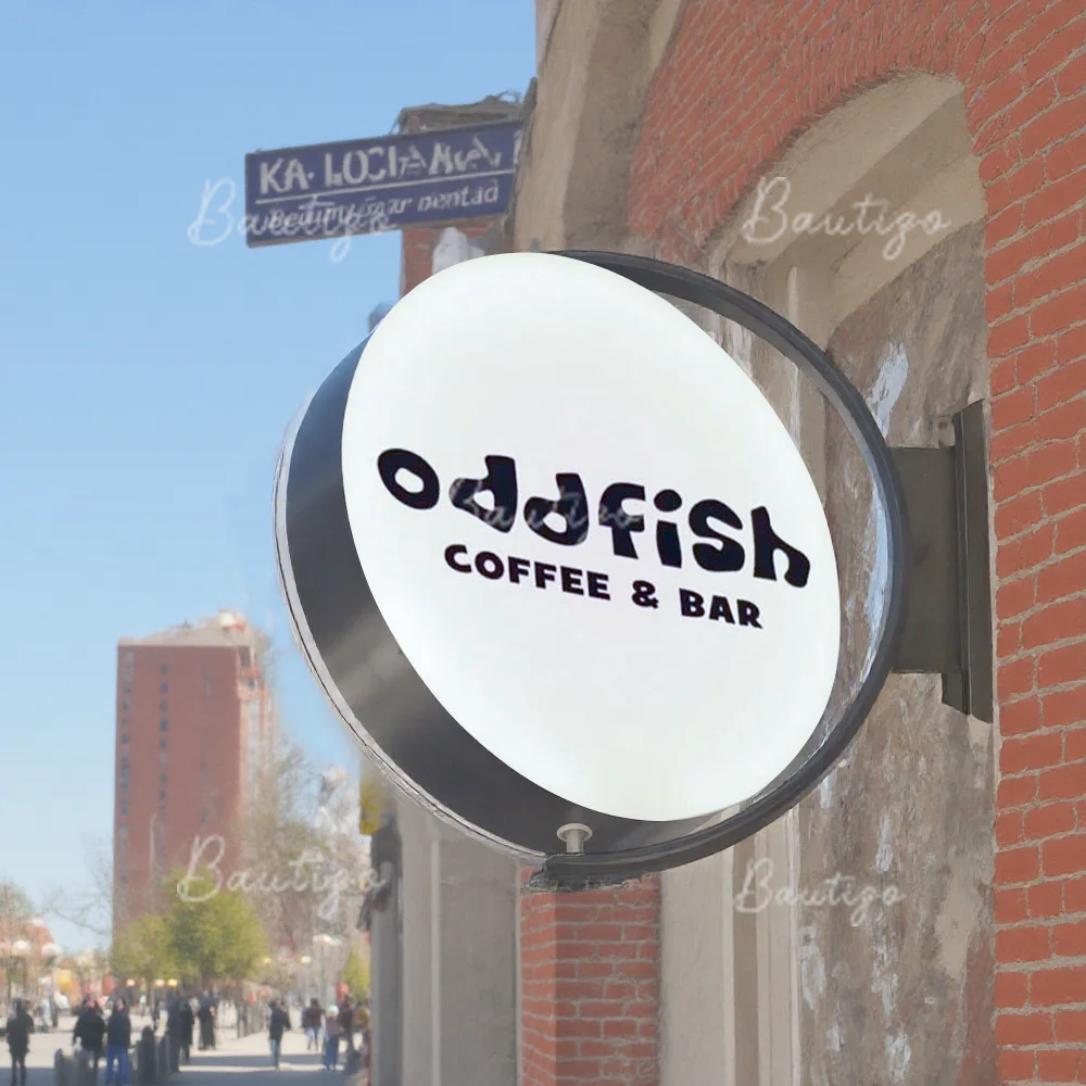 Custom 360 Rotating Light Box Signage Acrylic Led Letters Outdoor Light Logo Wall Signs Personal Design Lightbox Home Luminous