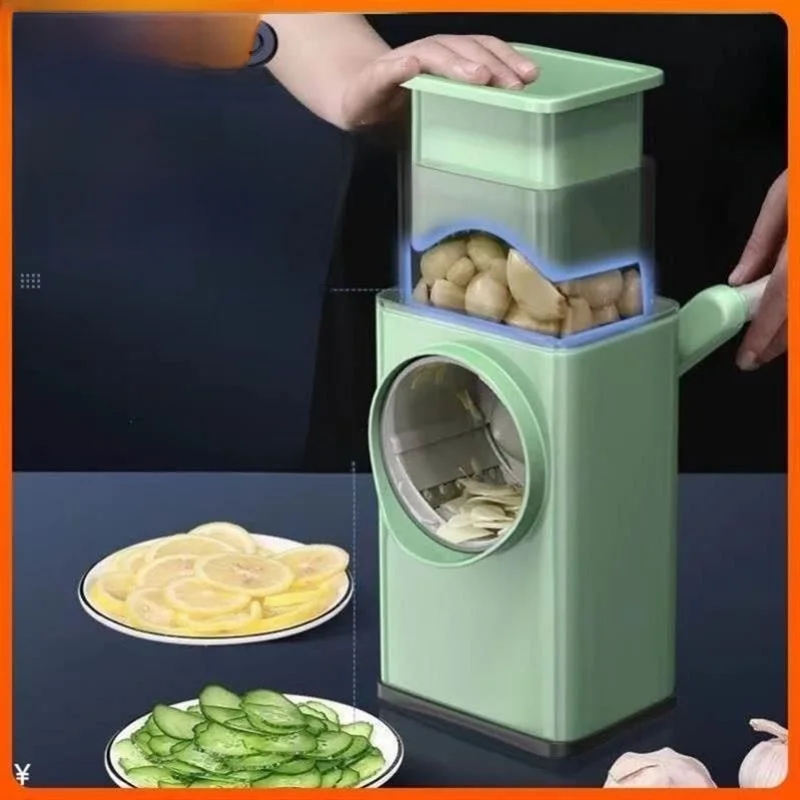 

Stainl Steel Multi-Function Vegetable Slicer Garlic Slice hine Commercial Use Potato Slice Cutter Tool Kitchen Gaet