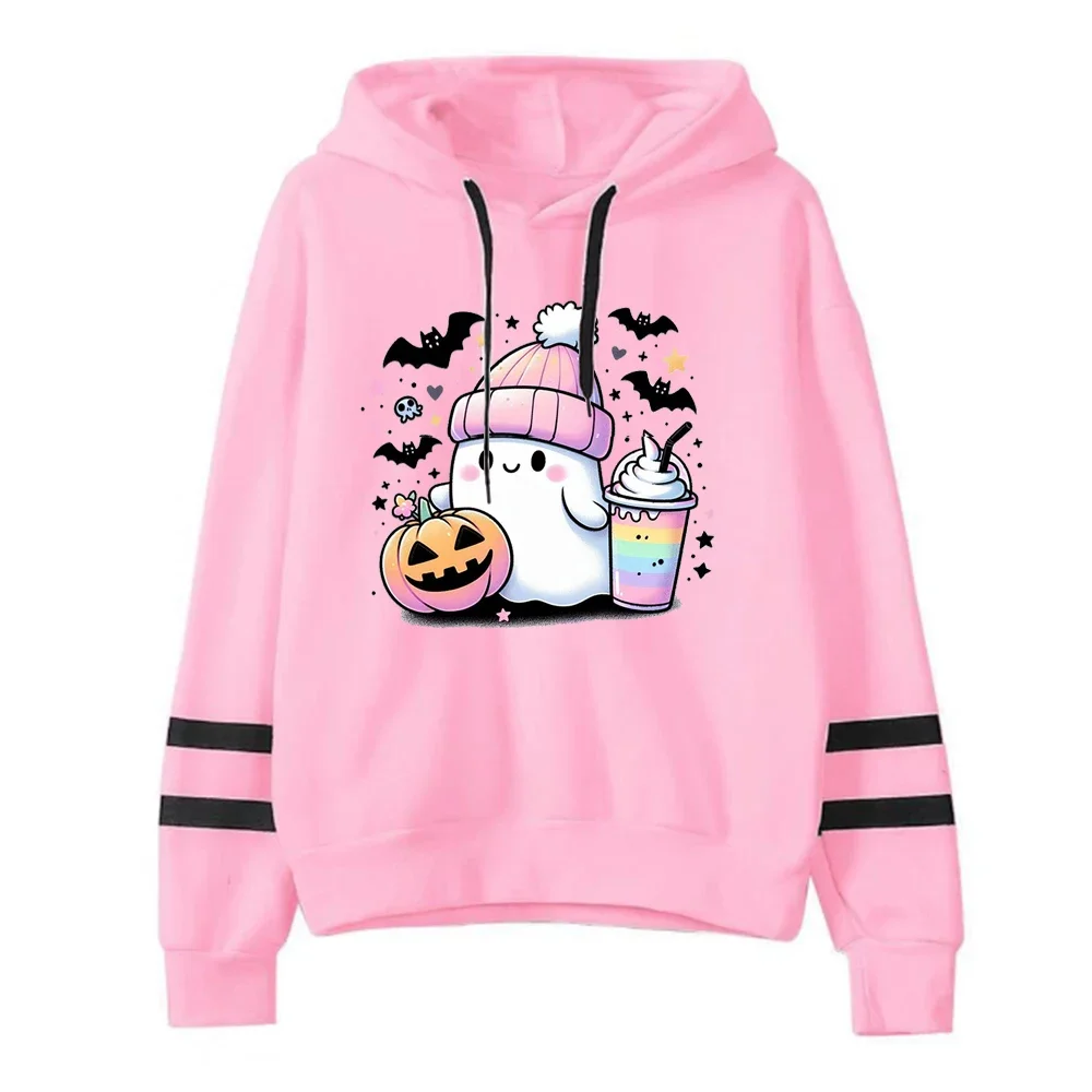 Ghost Hoodie Aesthetic Bookish Ghost Sweatshirt Book Reader Halloween Gift  Book Ghosts Clothes Harajuku L