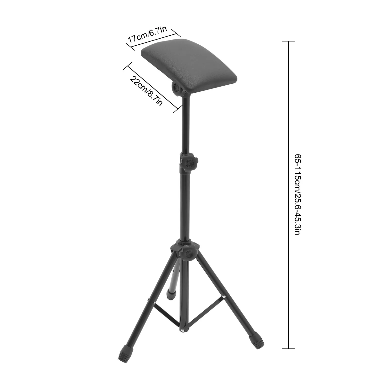 Tattoo Armrest Stand Sponge Pad Tattoo Tripod Adjustable Height Tattoo Arm and Leg Stand Foldable Tattoo Metal Stand