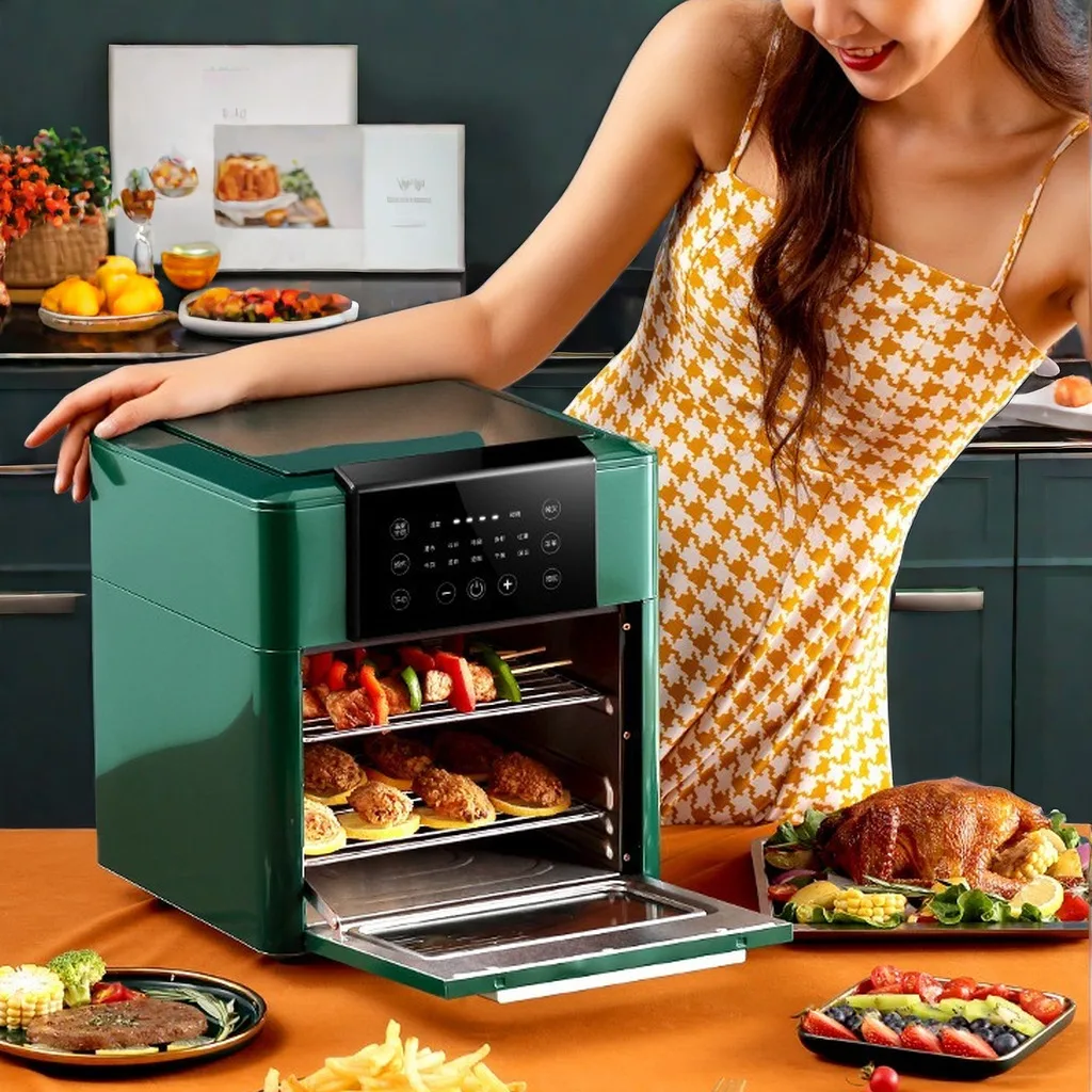 Household 12L 15L 1600W Smart Air Fryer Kitchen Appliances Air Fryer Lined Digital Health Oil Free Electric