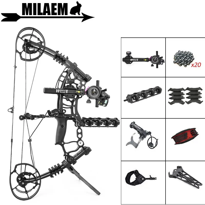 

Archery M109k Compound Bow 40-65lbs Short Axis Steel Ball Bow and Arrow Hunting Fishing Shooting Accessories