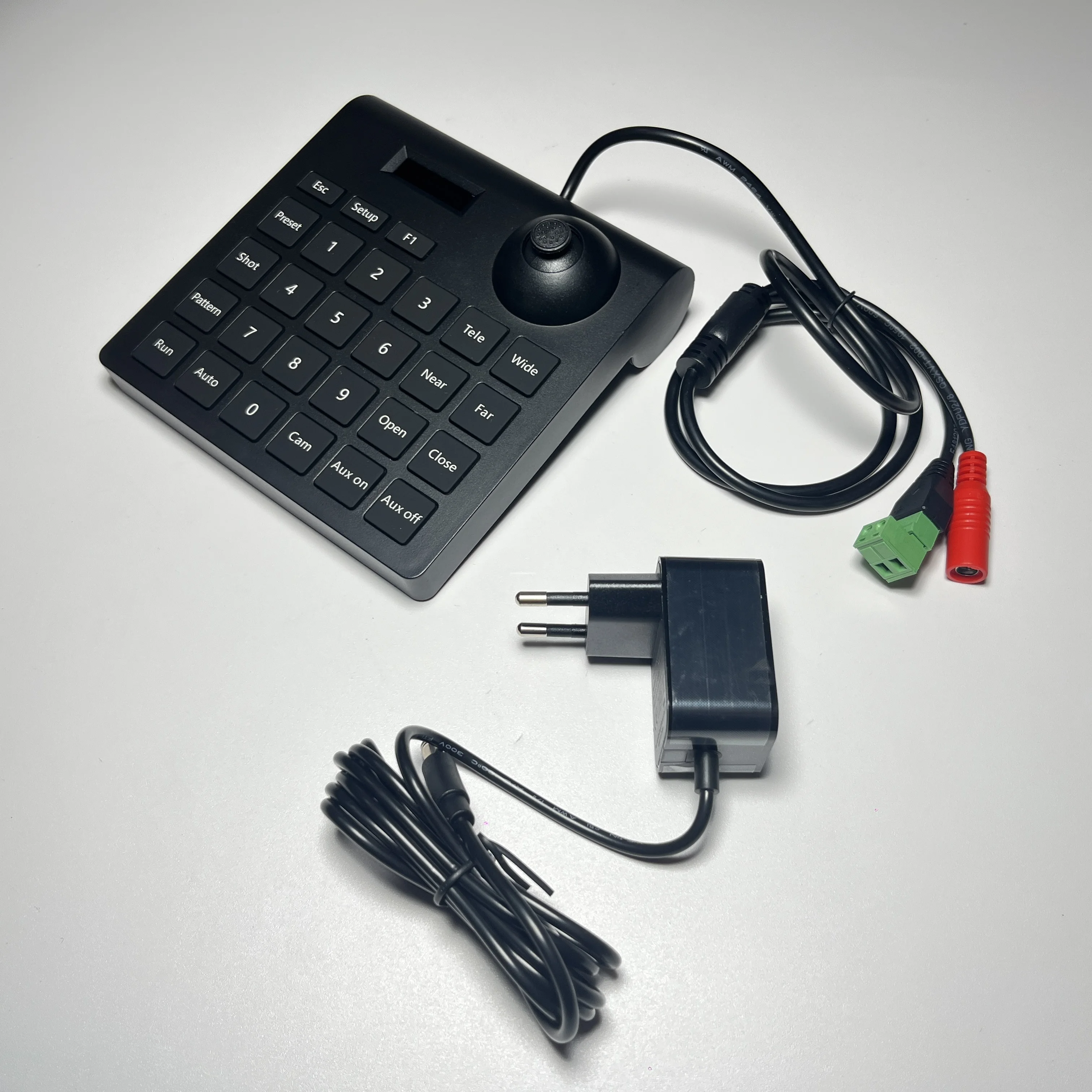Fotografia 6: Câmera PTZ Analógica Mini CCTV com Teclado e Joystick 2D, Controlador de Câmera Speed Dome PTZ com Entrada RS485
