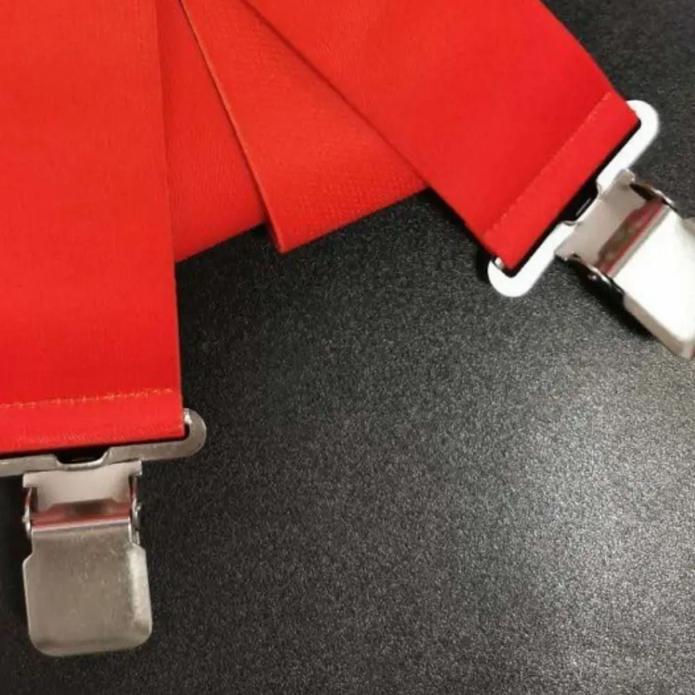 แฟชั่นขยายผู้ชาย Suspenders X-Back Elastic กางเกงวงเล็บ Heavy Duty ปรับ Suspenders สายรัดผู้ใหญ่