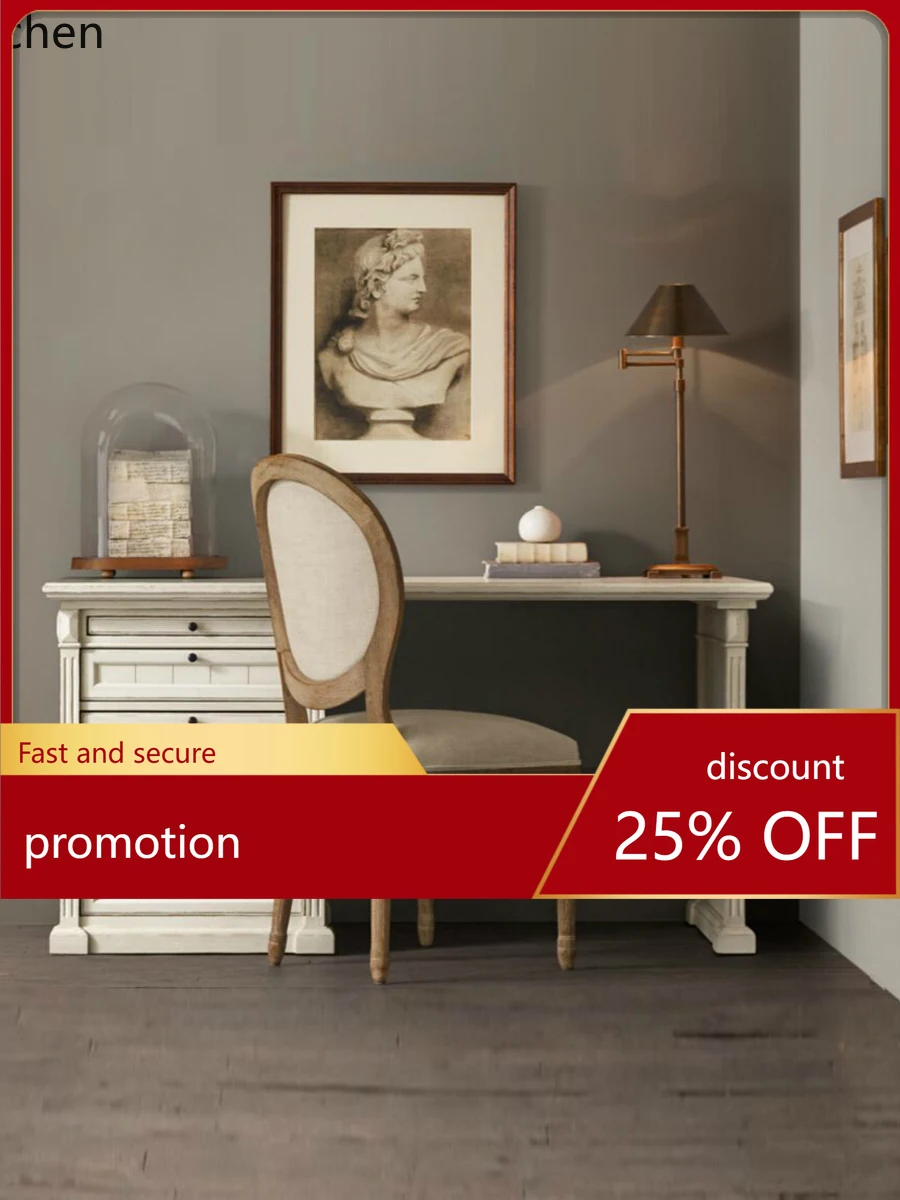 

ZML Solid Wood Desk Computer Desk Home Small Apartment Natural Wood Oak Writing Desk