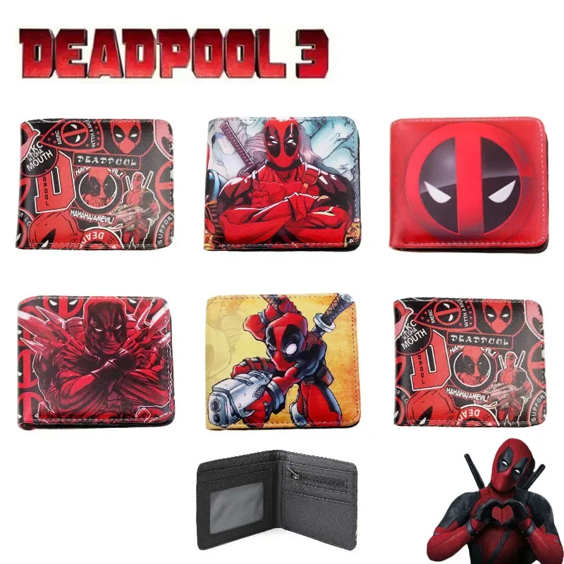 

Marvel Deadpool 3 Cartoon Coin Wallet Large Capacity Portable Superhero Around Male and Female Students Small Card Bag Wholesale