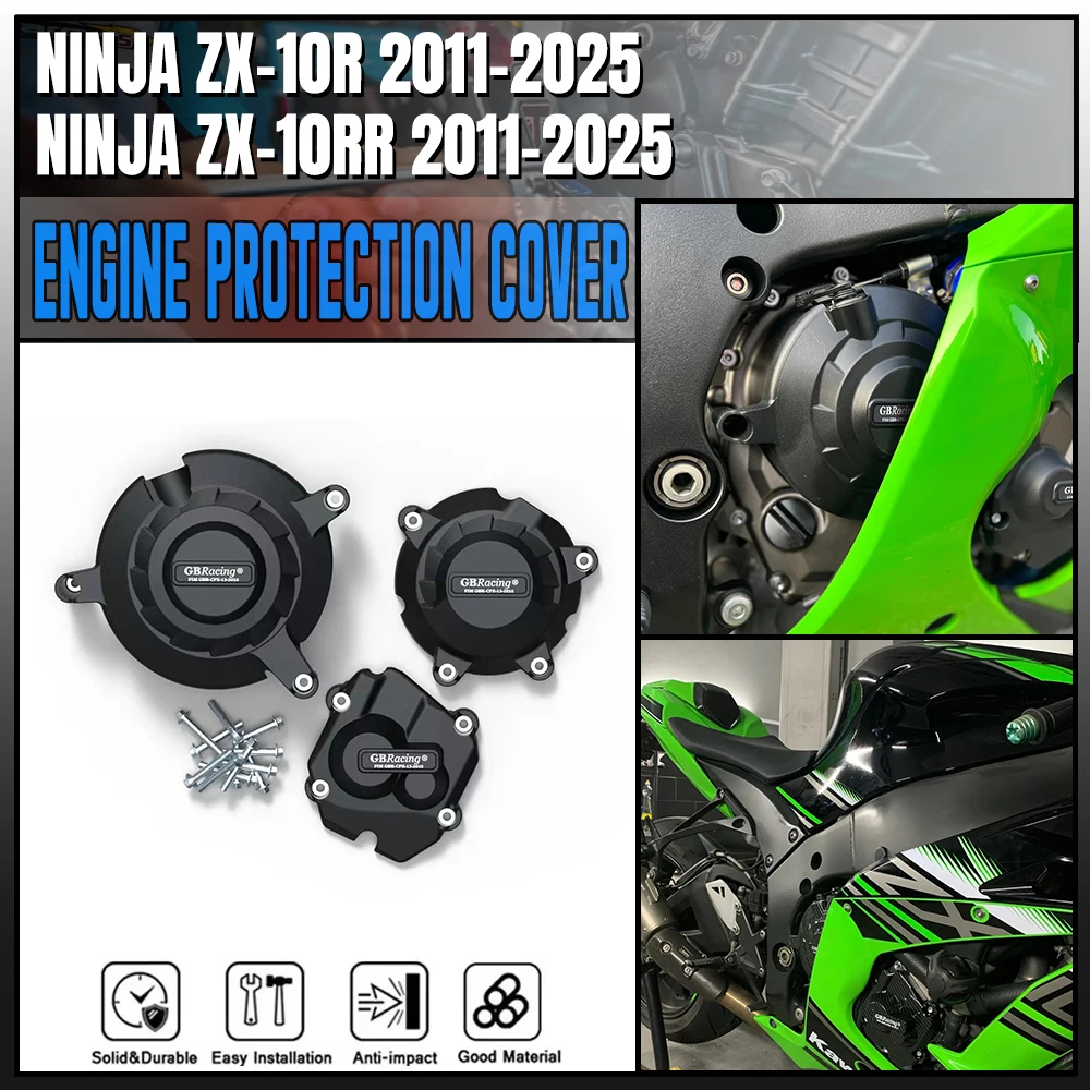 Motorcycles Engine Cover Protection Case GB Racing For KAWASAKI ZX-10R 2011-2016 2017 2018 2019 2020 2021 2022 2023 2024 2025