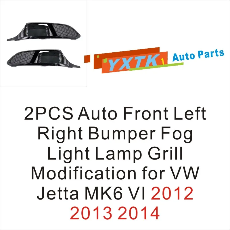 

2PCS Front Left & Right Bumper Fog Light Lamp Grill Replacement for VW Jetta MK6 (2012-2014) - Custom Fit Accessory