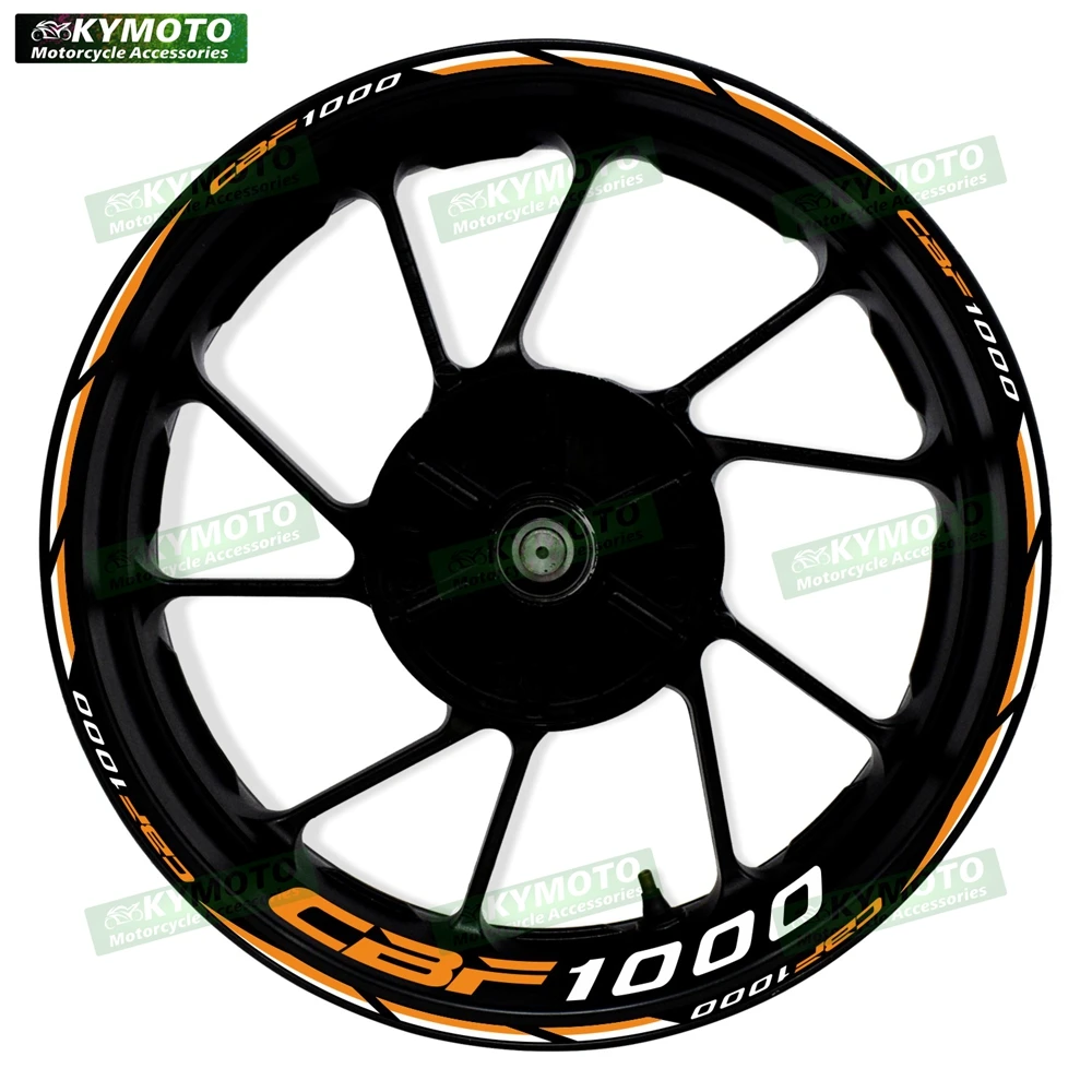 

Для мотоцикла Honda CBF1000 CBF 1000 17-дюймовые наклейки на передние и задние колеса, водонепроницаемые светоотражающие наклейки на обод