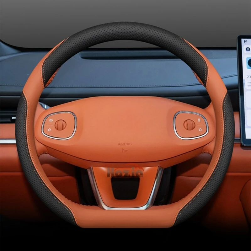 Leather Car Steering Wheel Cover for Foton Tunland V9 G9 V7 2024 - 2026 Accessories Foton Tunland G7 2025