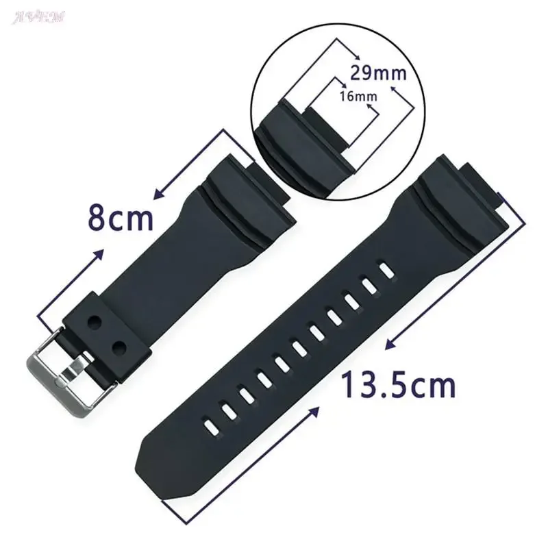 Silicone Strap For Casio G-SHOCK GA-150 200 201 300 310 GLX Waterproof Sweatproof Rubber Watch Replacement Bracelet WatchBand