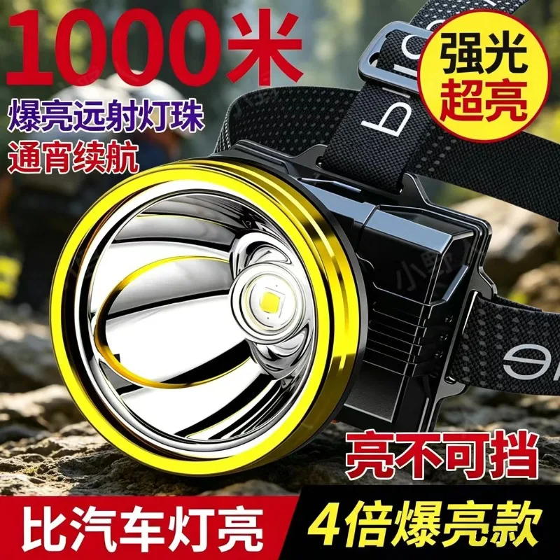 

Strong light super bright LED rechargeable super long battery life miner's lamp outdoor head-mounted lamp night fishing