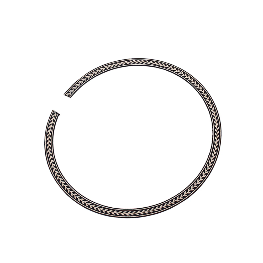 

Guitar Rosette Curved Strips 107.5Mm Sound Hole Inlay Decal Abalone Style Easy Apply Non-Damaging Required Instrument