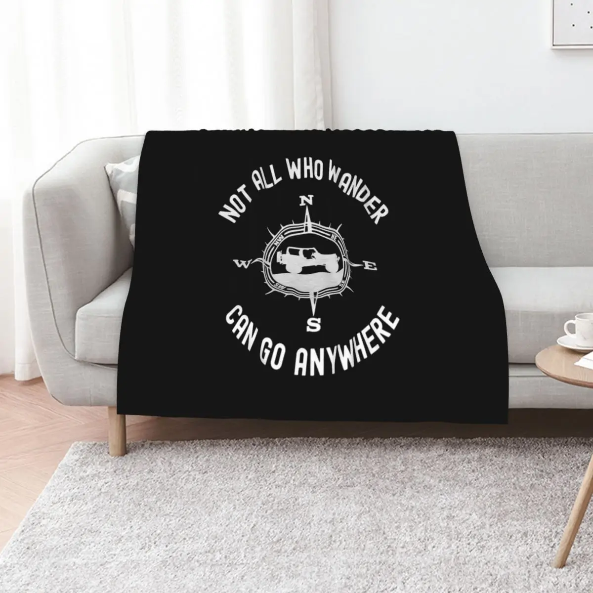 Offroad 4x4 Not All Who Wander Are Lost Overland Adventure Throw Blanket Winter beds funny gift Bed Luxury Soft Plaid Blankets
