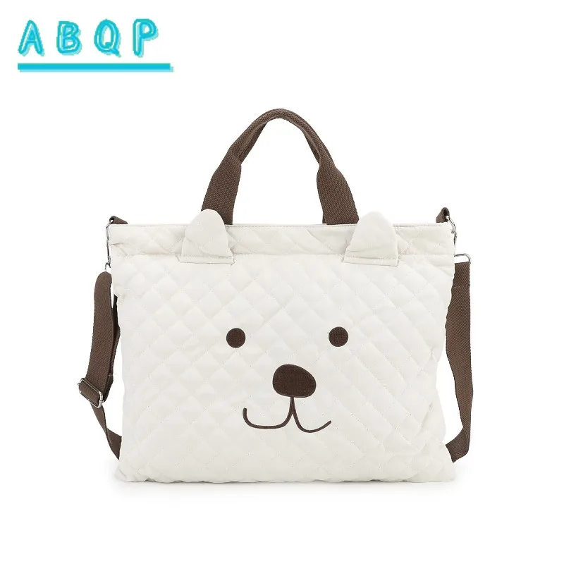 New Diaper Bag Handbag Large Capacity Fashionable Baby Diaper Bag Handbag Cartoon Lightweight Outing Baby Products Storage Bag