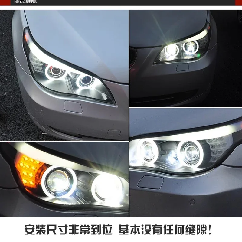 

Передняя фара автомобиля, светодиодная/гриния в сборе для BMW E60 BMW 520 523 525 530, светодиодная DRL, дневные ходовые огни, указатель поворота, автозапчасти