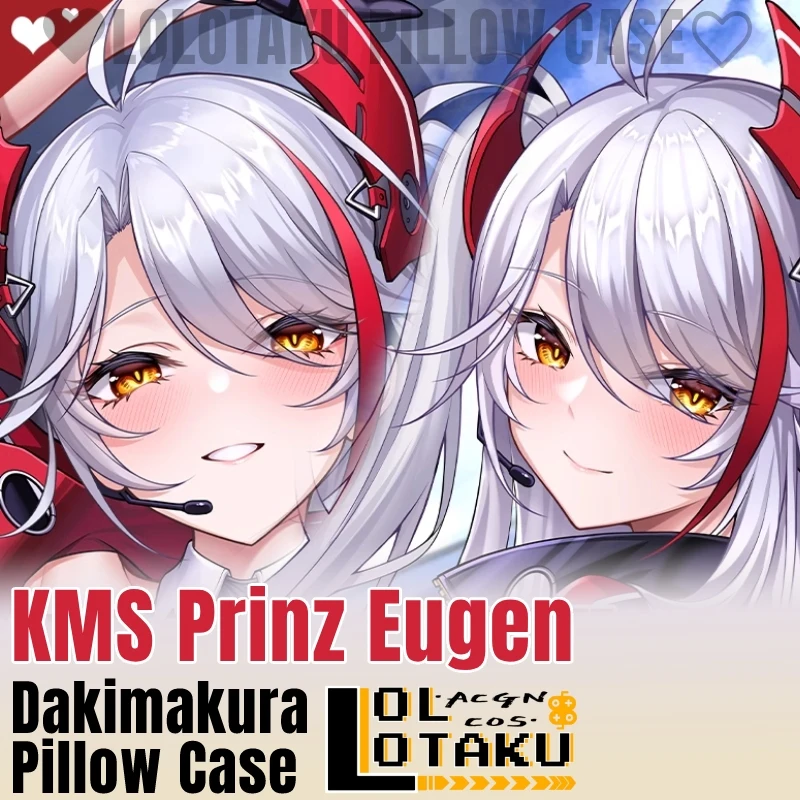 KMS Prinz Eugen Dakimakura Azur Lane Game Hugging Full Body Cushion Cover Pillow Case Pillowcase Home Bedding Decor Otaku Gift