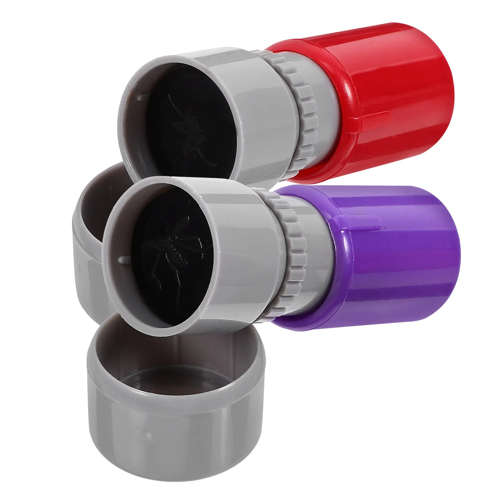 2 Pezzi Timbro Finto Zanzara Autoinchiostrante in Plastica Resistente, Regalo Scherzo per Feste di Halloween, Oggetto Interattivo per Trucchi, Novità Divertente