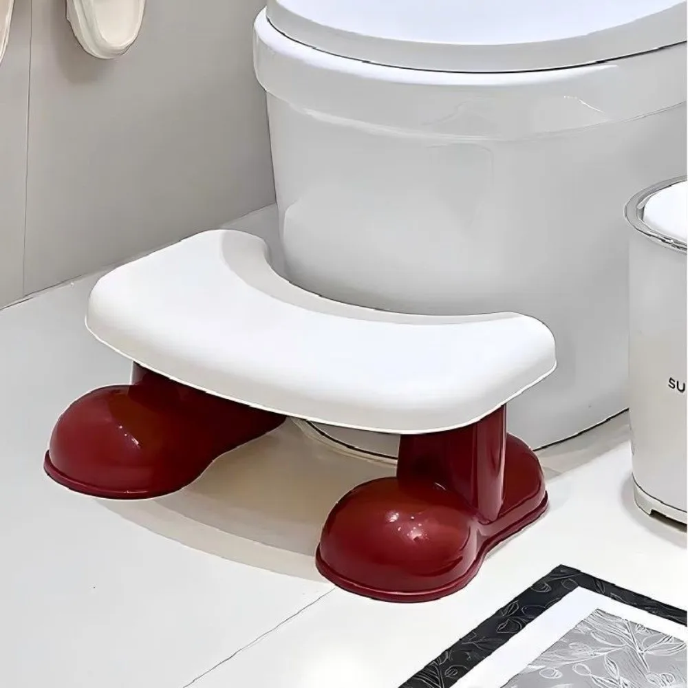 

Comfortable Sturdy Toilet Stool Portable Plastic Anti-Slip Seat Stool Thicken Ergonomic Toilet Gadget Children