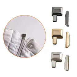10 Sets/set Of Metal Zipper Repair Plugs, Open End Sewing Technology Sewing Tool Factory Double Head Accessories