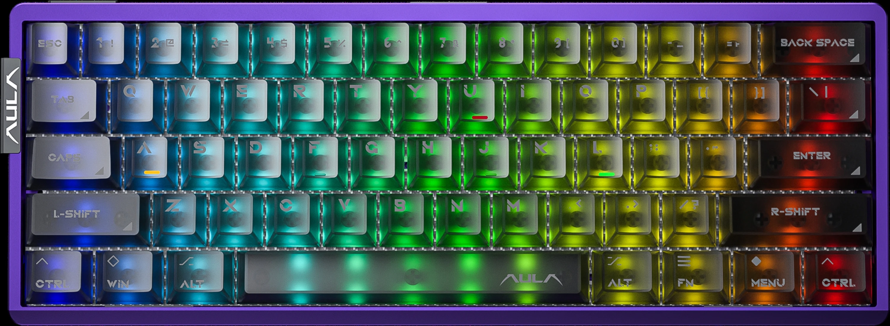 

AULA AG60 с 60% раскладкой, проводная магнитная игровая алюминиевая клавиатура с эффектом Холла и RGB-подсветкой, 8000 Гц