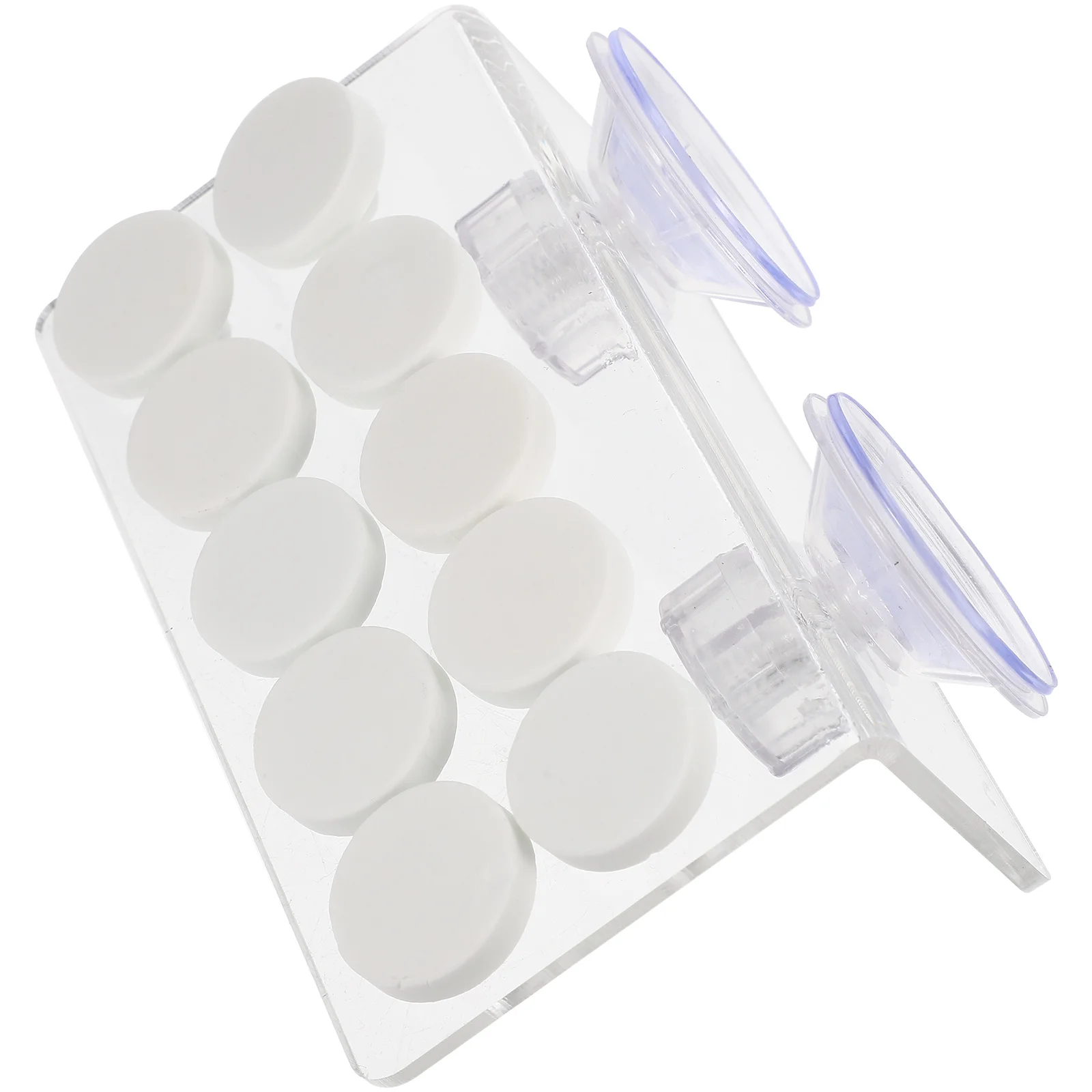 水族館サンゴベースアクリルフレグホルダー透明再利用可能な小さなサンゴラック水槽用品装飾ペット用品