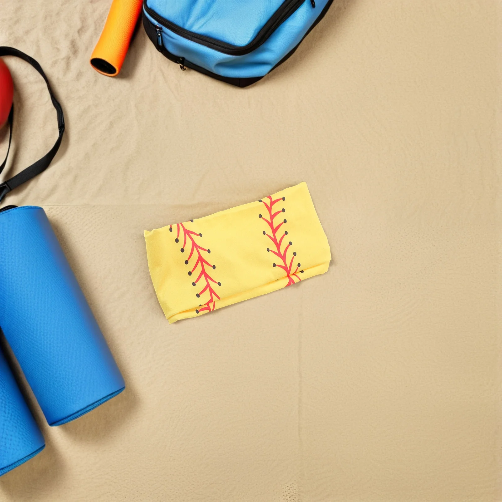 4 قطع من عصابة رأس الكرة اللينة للجنسين غير قابلة للانزلاق وممتصة للعرق وخفيفة الوزن ومسامية لصالة الألعاب الرياضية والجري واليوجا واللياقة البدنية ربطة شعر ناعمة قابلة للتمدد #3