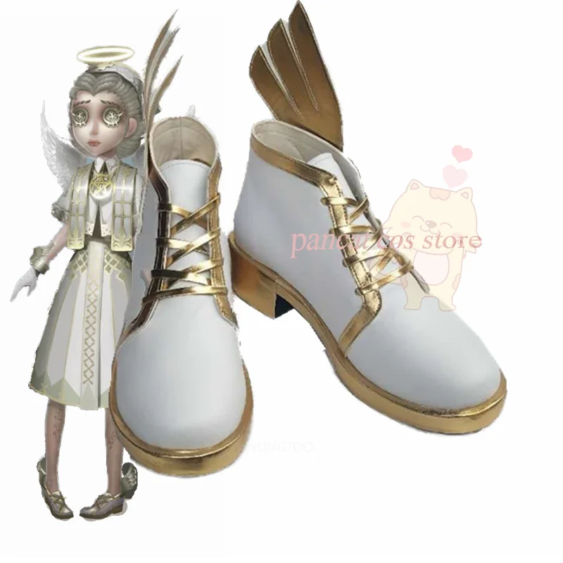 

Identity V Light Angel Cosplay Shoes Comic Anime Game Cos Long Boots Cosplay Costume Prop Shoes for Con Halloween Party