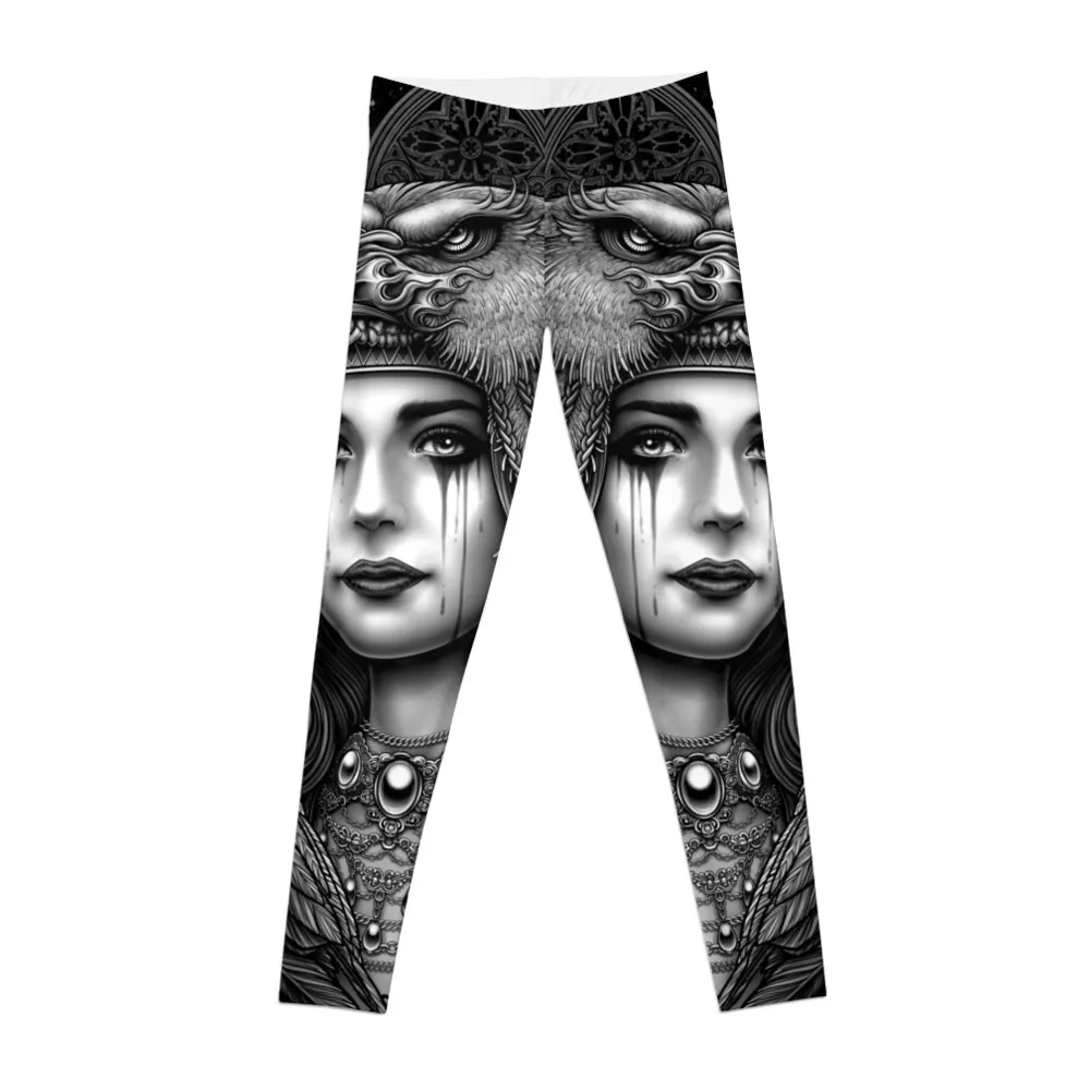 

Neo traditional tattoo noble woman Leggings workout shorts sporty woman gym Fitness clothing Womens Leggings