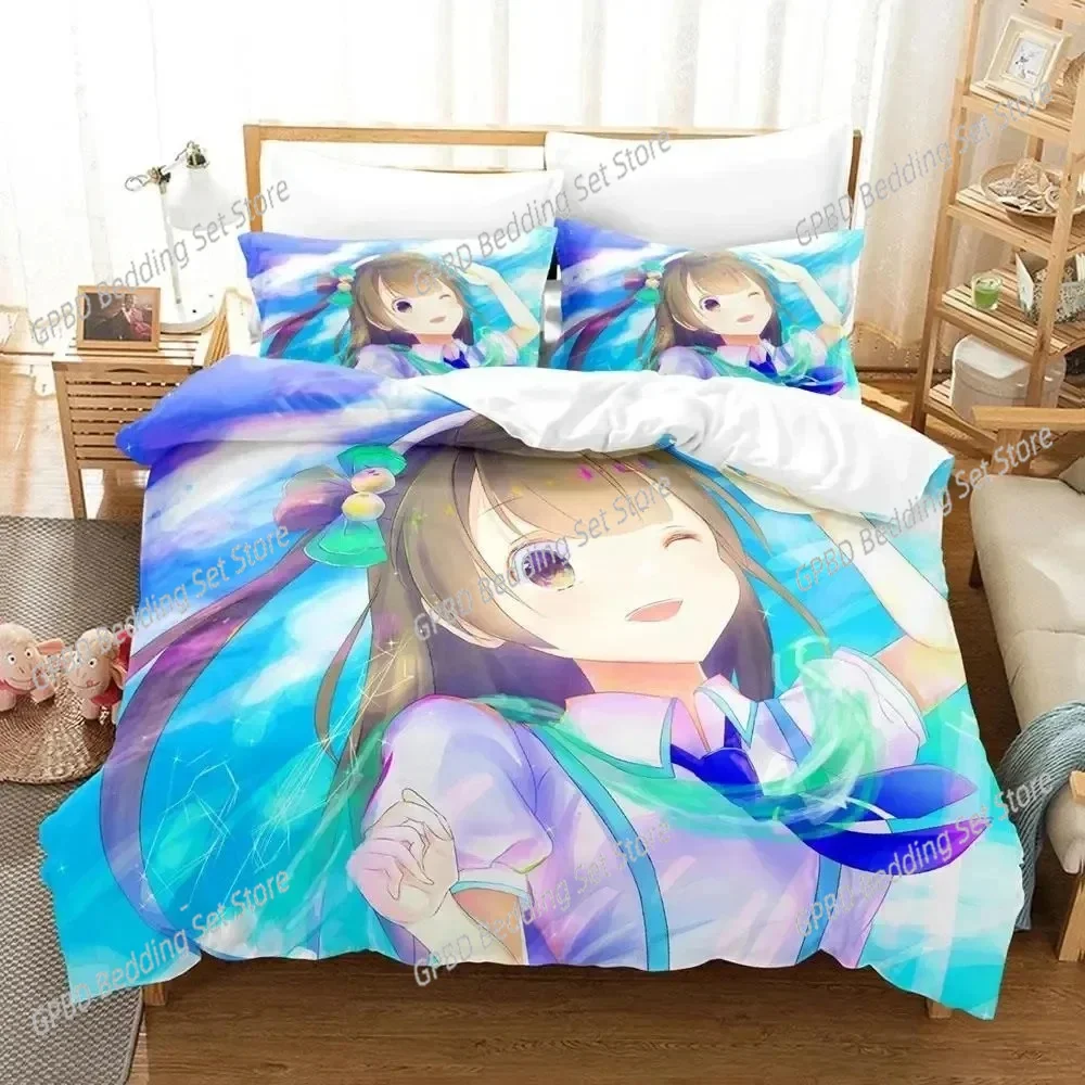 

Anime Chieri Ogata Bedding Set 3D Printed Suitable for Bedroom Duvet Cover Set With Pillowcases Kids Home Textile
