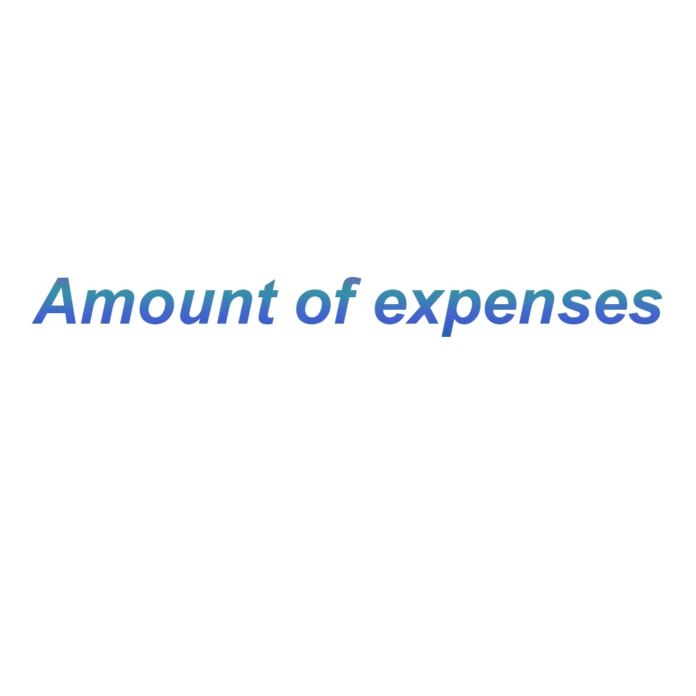 Amount of expenses