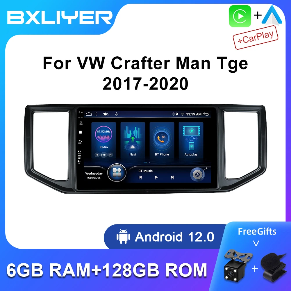 8+256GB Android 12 For VW Crafter Man Tge 2017 - 2020 Car Radio Multimedia Video Player Navigation Stereo GPS Navi Carplay IPS