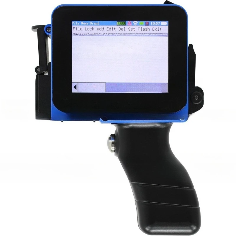 Mini handheld coding machine, flat concave-convex surface inkjet printer
