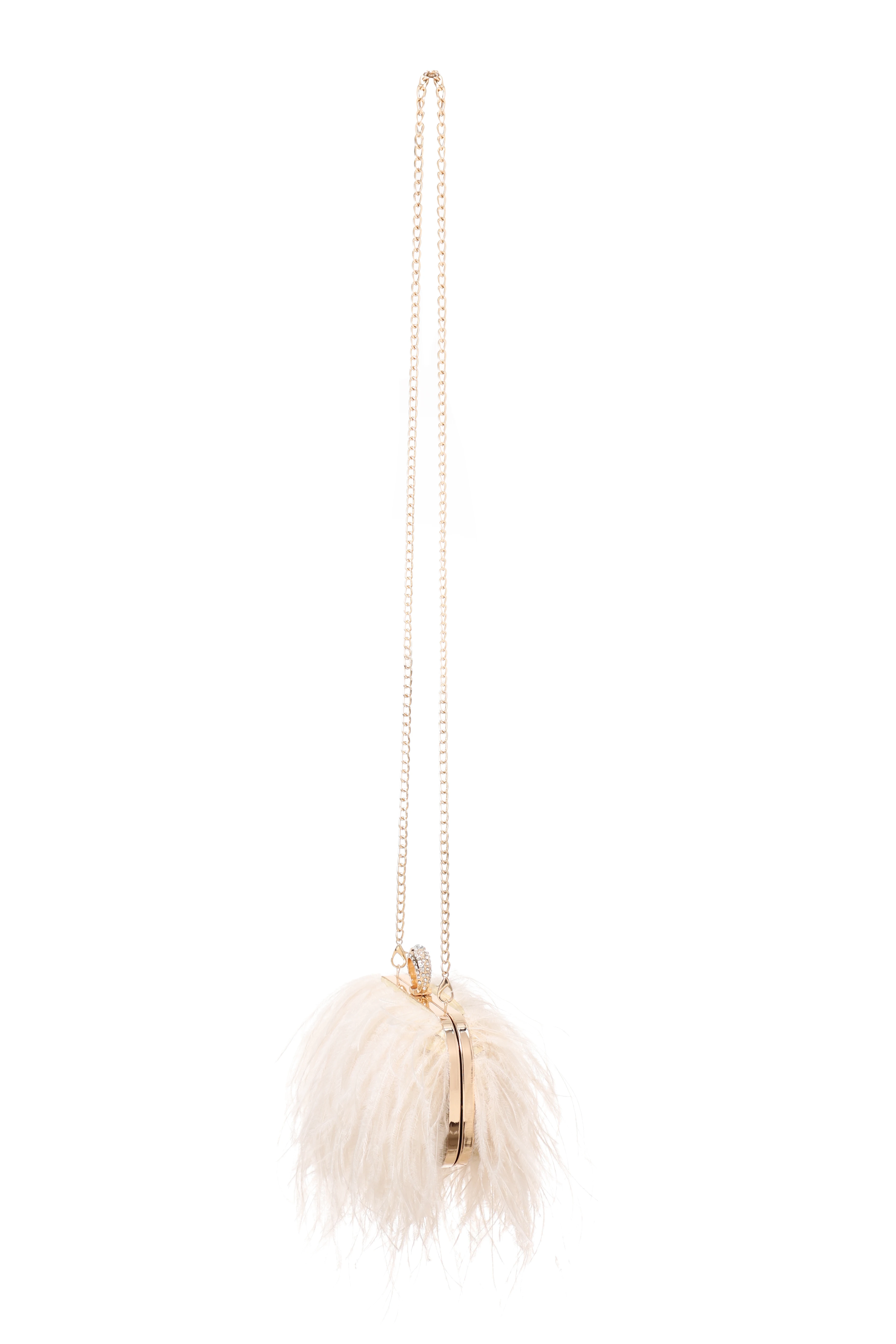 Luxury Real Ostrich Feathers Handbag Pearl Tassel Evening Bags Women's Pouch Purse Pink Green Diamond Clutch Party Messenger Bag